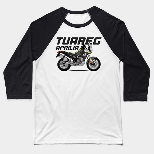 Aprilia Tuareg 660 - Acid Gold Baseball T-Shirt by Tomislav Lozić